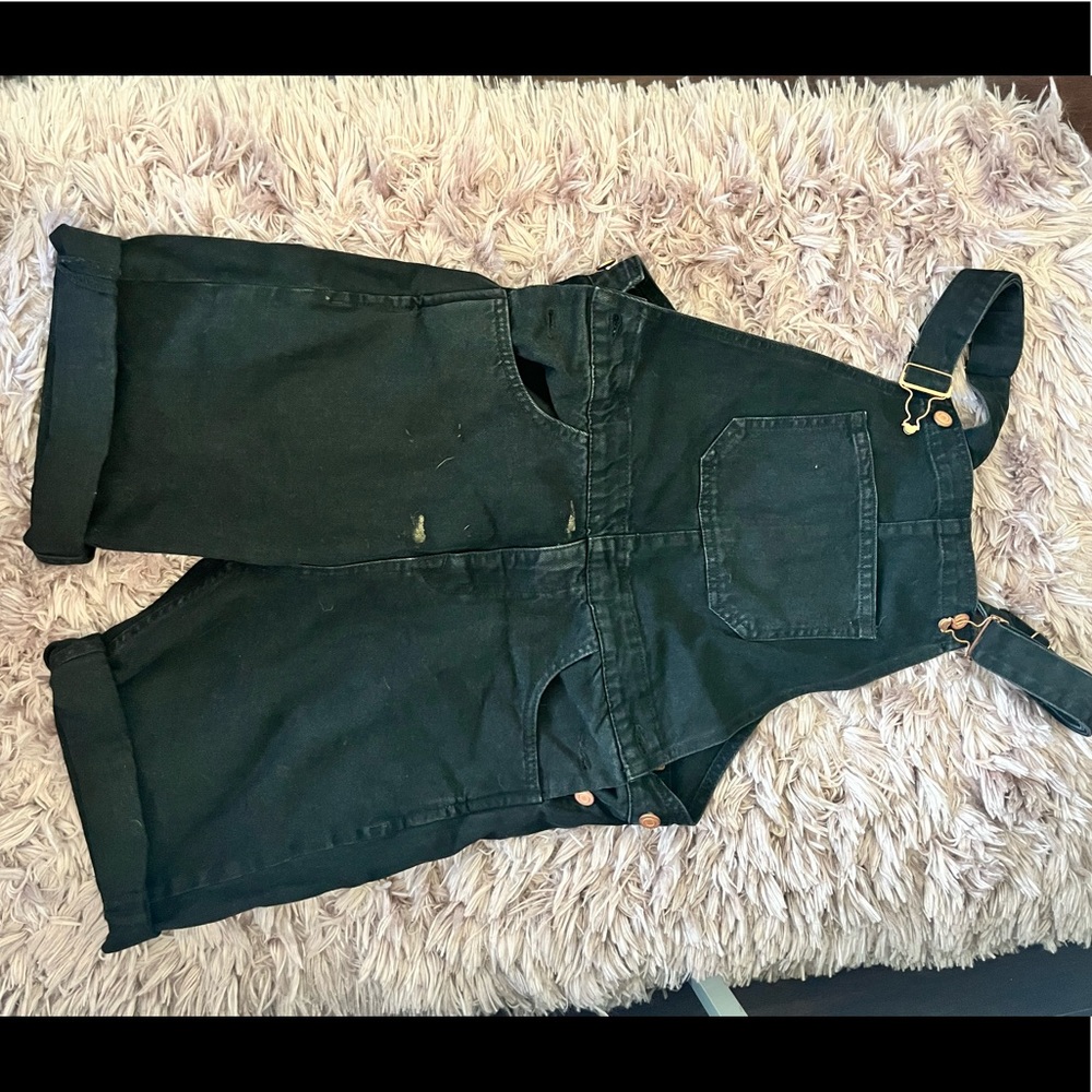 Black overalls